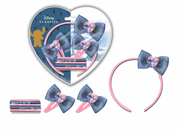 SET ACCESSORI CAPELLI STITCH